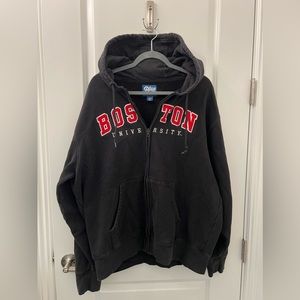 Unisex Boston University Full Zip Hoodie | XL